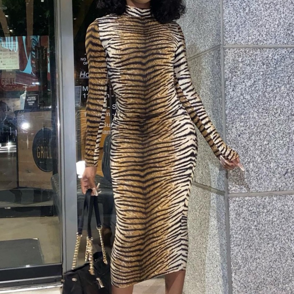 Tiger Print Dress